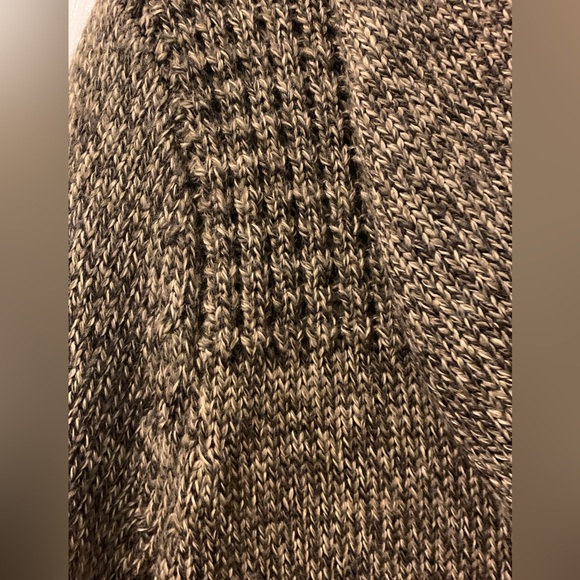 Westbound Hooded Sweater Knit Brown Toggle Wood Buttons Pockets Sz S - Picture 4 of 10